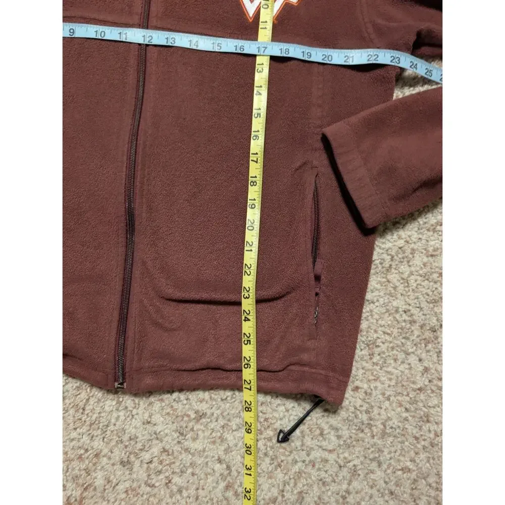 Columbia Vintage Men's Virginia Tech Hokies Flanker Full Zip Fleece Jacket; L